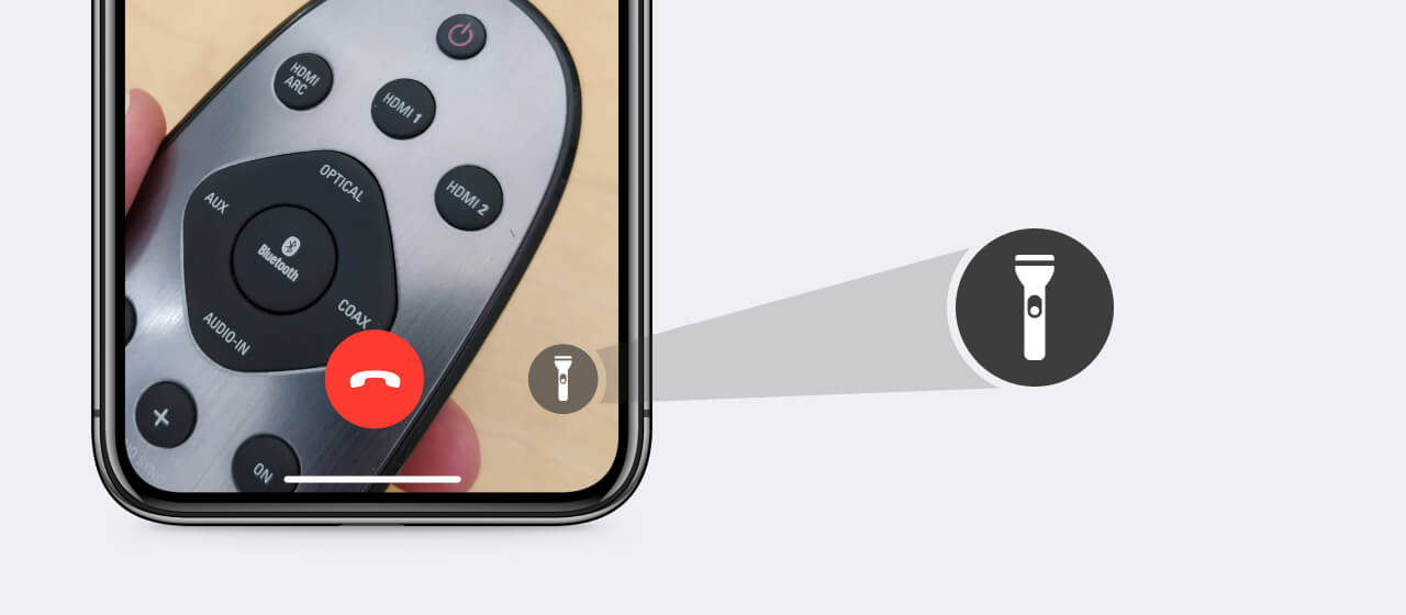 Flashlight button